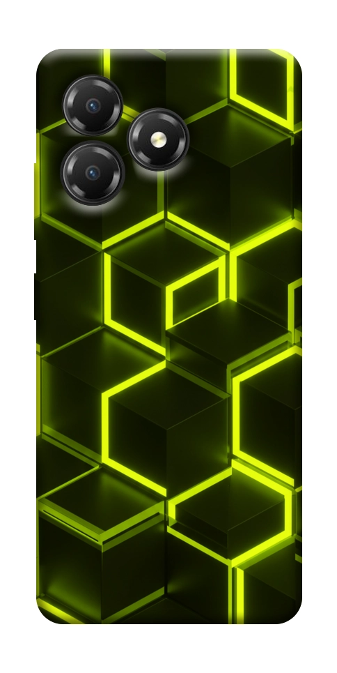 Чехол Neon hexagon для ZTE Blade A36