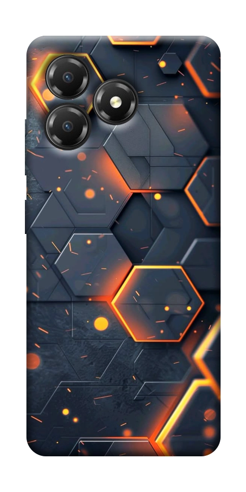 Чехол Burning hex pattern для ZTE Blade A36