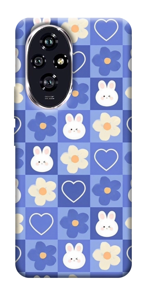 Чохол Кролики-квіточки для Huawei Honor 200