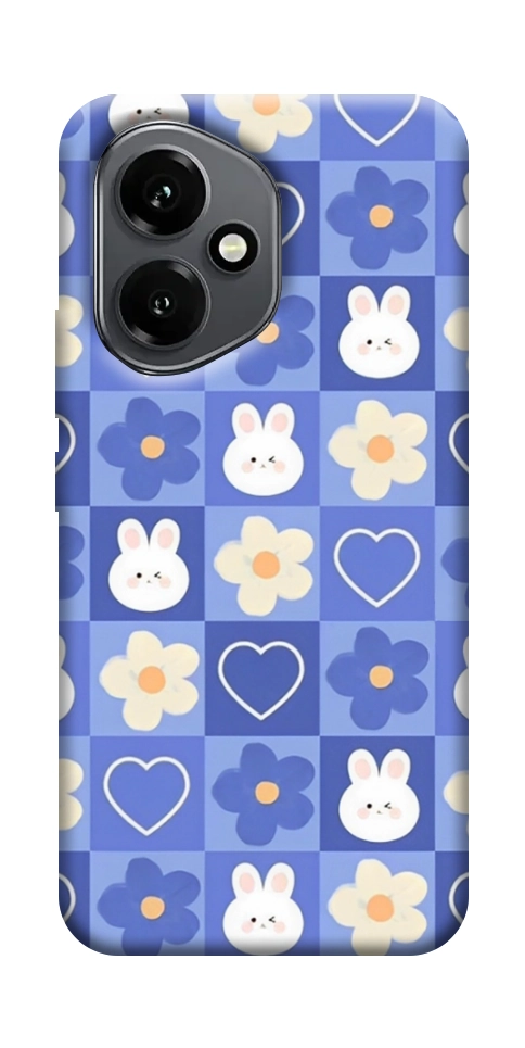 Чехол Кролики-цветочки для Huawei Honor 400