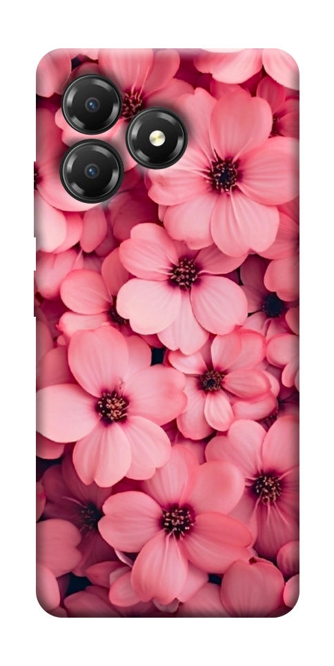 Чехол Pink flowers для ZTE Blade A36
