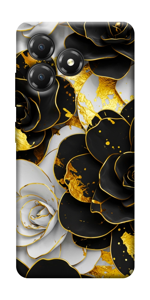 Чехол Flower black-white для ZTE Blade A36