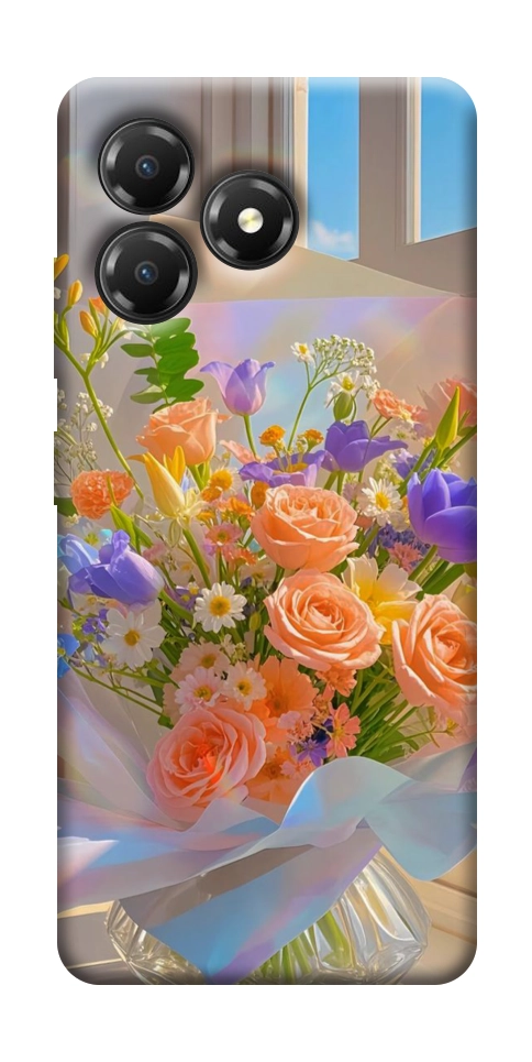 Чехол Яркий букет для ZTE Blade A36