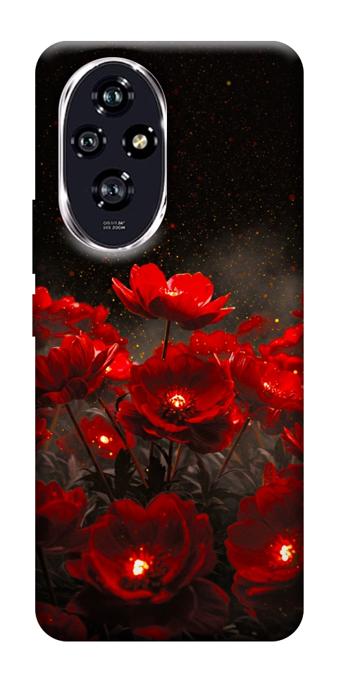 Чохол Burning flowers для Huawei Honor 200