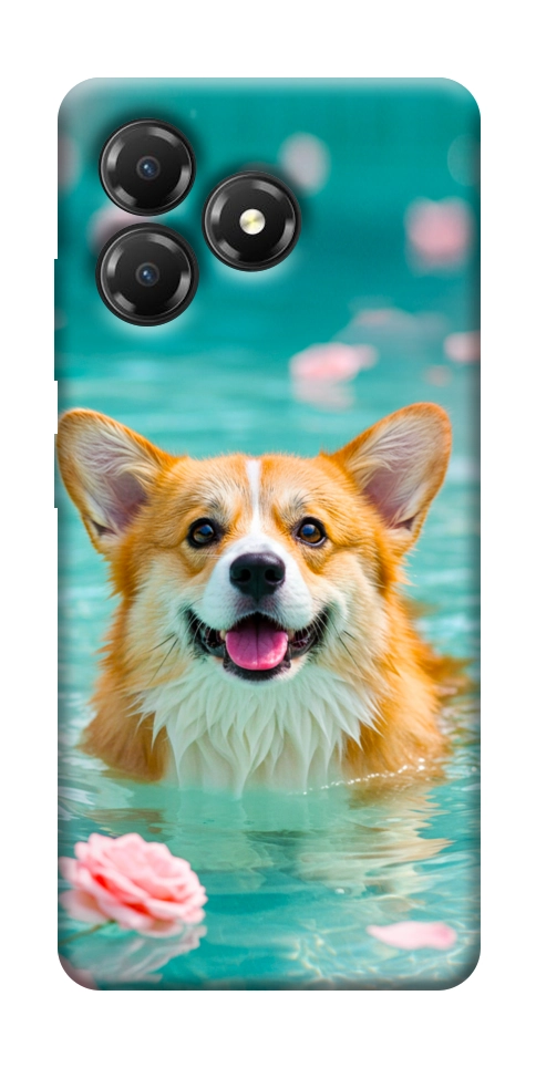 Чехол Swimming corgi для ZTE Blade A36