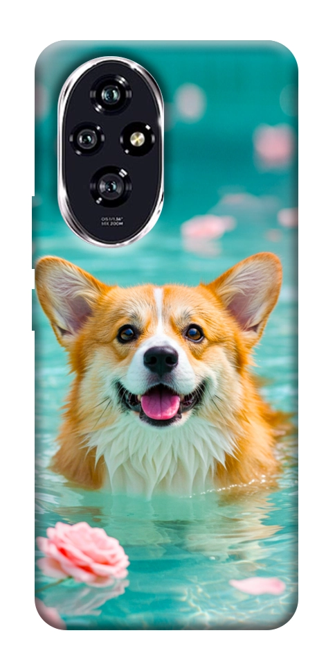 Чохол Swimming corgi для Huawei Honor 200