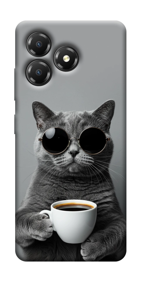 Чохол Grey cat coffee для ZTE Blade A36