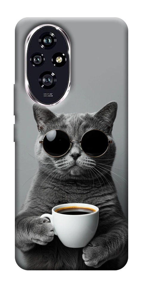 Чохол Grey cat coffee для Huawei Honor 200