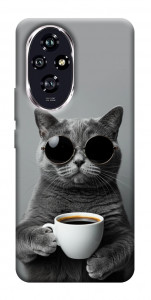 Чохол Grey cat coffee для Huawei Honor 200