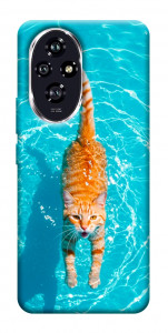 Чохол Cat swimming для Huawei Honor 200
