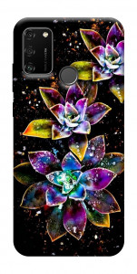 Чехол Flowers on black для Huawei Honor 9A