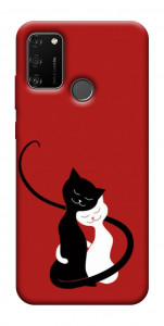 Чохол Закохані коти для Huawei Honor 9A