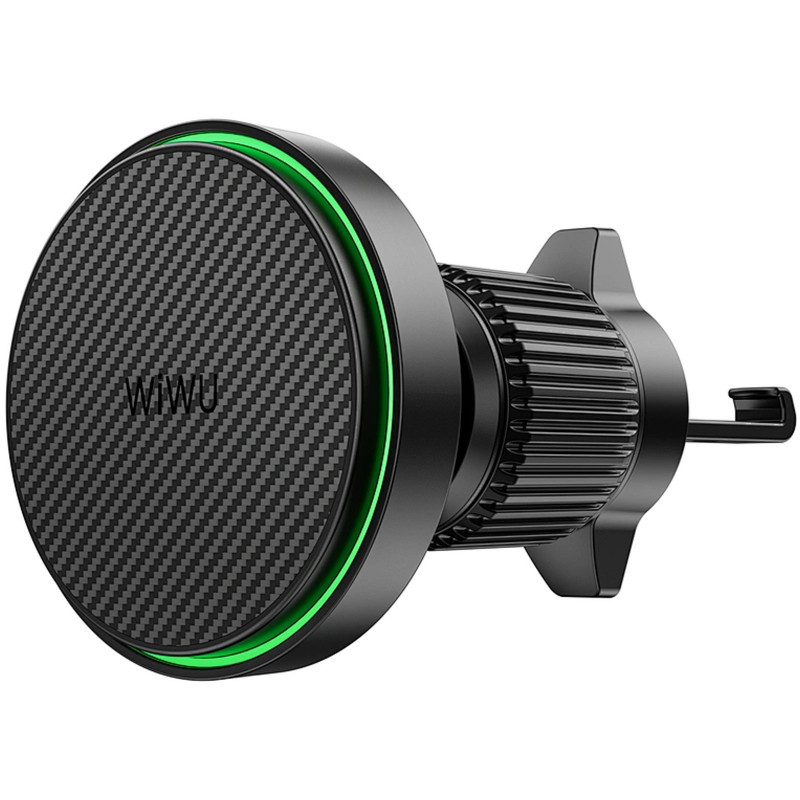 Фото Автодержатель с БЗУ WIWU CH-325 Warriors Qi2 15W (Black) в магазине vchehle.ua