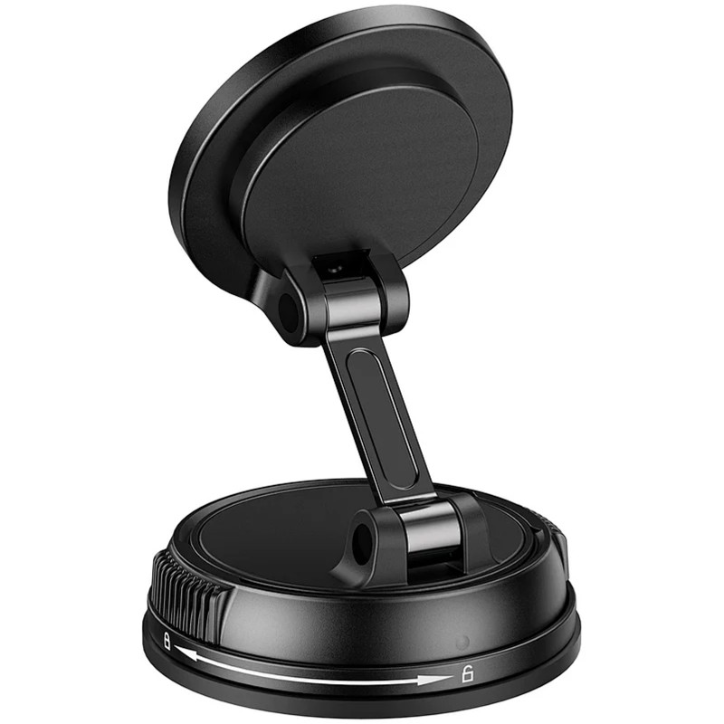 Фото Автодержатель с БЗУ WIWU CH-326 Universal Vacuum Suction Magnetic 15W (Black) в магазине vchehle.ua