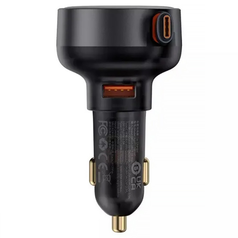 Купить АЗУ Baseus Enjoyment Pro PD60W+QC3.0 with retractable cable (1USB-A/1C) (C000578) (Cluster Black) на vchehle.ua