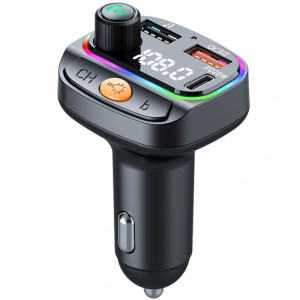 АЗУ FM модулятор WIWU QC031 MP3 Car PD20W+QC3.0 (2USB-A/1C)