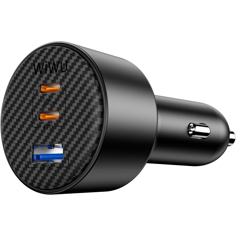 Фото АЗУ WIWU CC026 Warriors PD200W+QC3.0 (1USB-A/2C) (Black) в магазине vchehle.ua