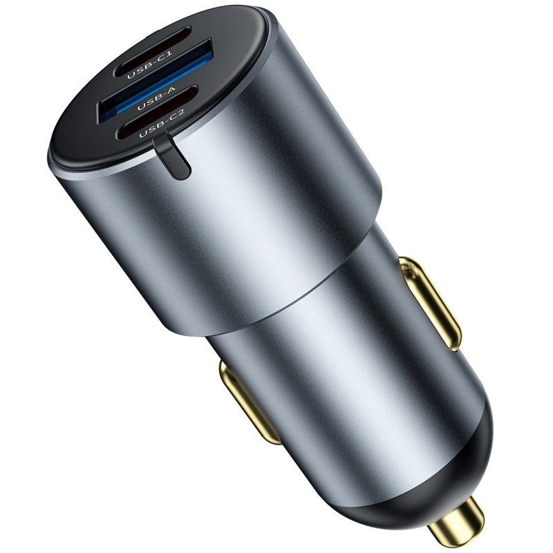 Фото АЗУ WIWU CC032 Nano Pro PD60W+QC3.0 (1USB-A/2C) (Gray) в магазине vchehle.ua
