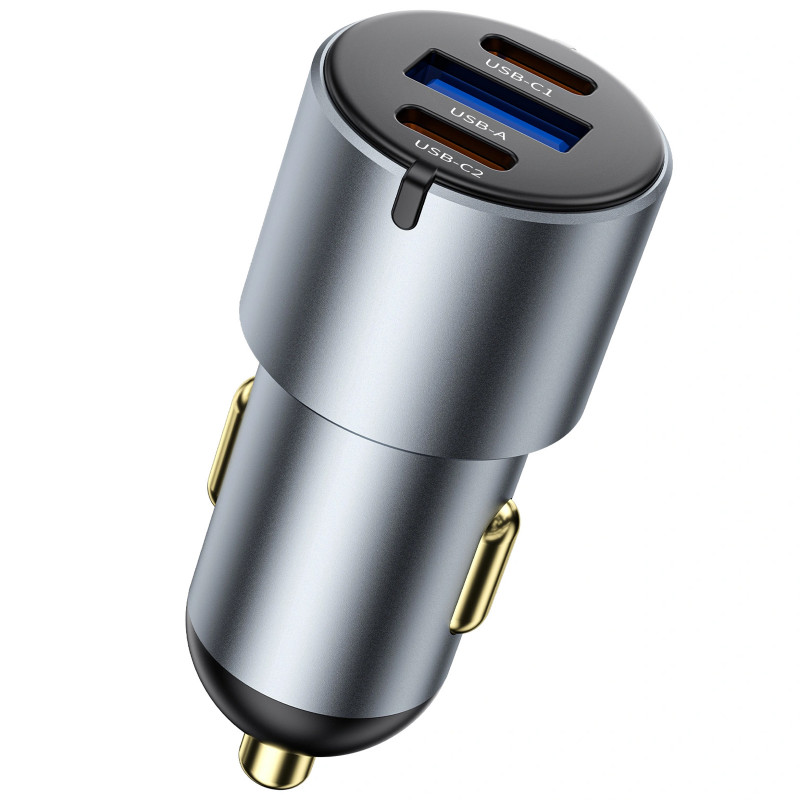 АЗУ WIWU CC032 Nano Pro PD60W+QC3.0 (1USB-A/2C) (Gray) в магазине vchehle.ua