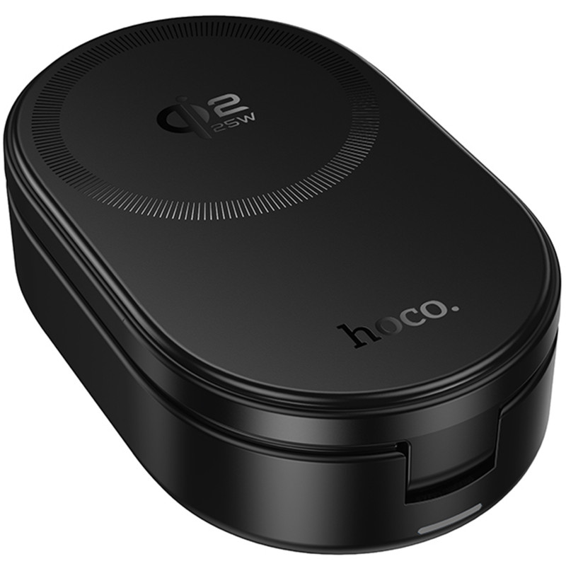 Замовити БЗП Hoco CQ23 Pole Qi2.2 3-in-1 (Black) на vchehle.ua