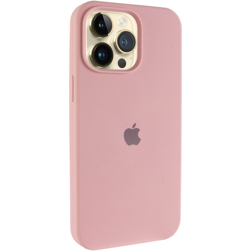 Чохол Silk (AA) Logo with Magnetic Fit на Apple iPhone 13 Pro Max (6.7") (Рожевий / Pink Sand)