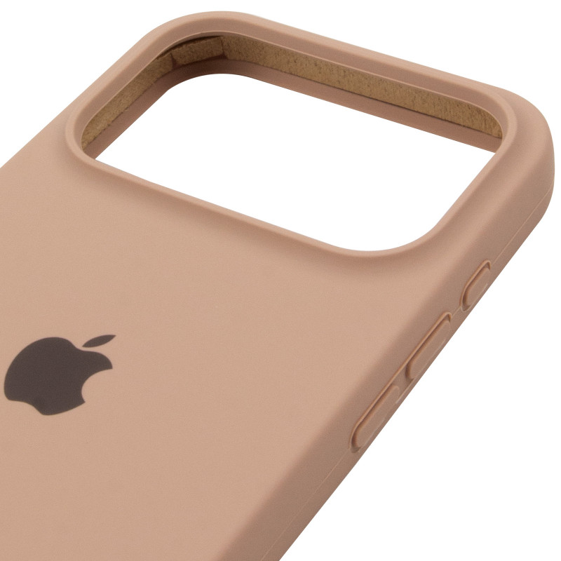 Чехол Silk (AA) Logo with Magnetic Fit для Apple iPhone 17 Pro (6.3") (Бежевый / Desert Gold) в магазине vchehle.ua