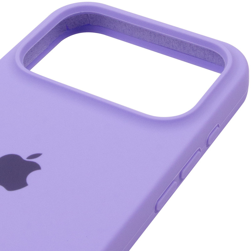 Купить Чехол Silk (AA) Logo with Magnetic Fit для Apple iPhone 17 Pro (6.3") (Сиреневый / Dasheen) на vchehle.ua