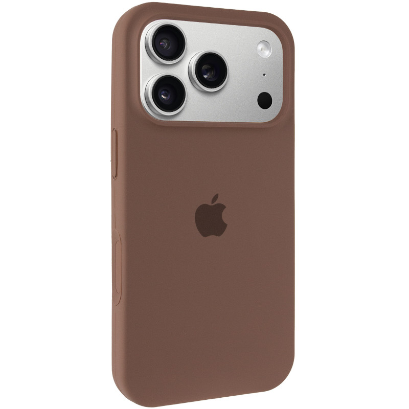 Чохол Silk (AA) Logo with Magnetic Fit на Apple iPhone 17 Pro Max (6.9") (Коричневий / Brown)