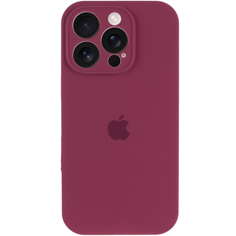 Фото Чехол Silk Full Camera Protective (AA) для Apple iPhone 14 Pro Max (6.7") (Бордовый / Plum) на vchehle.ua