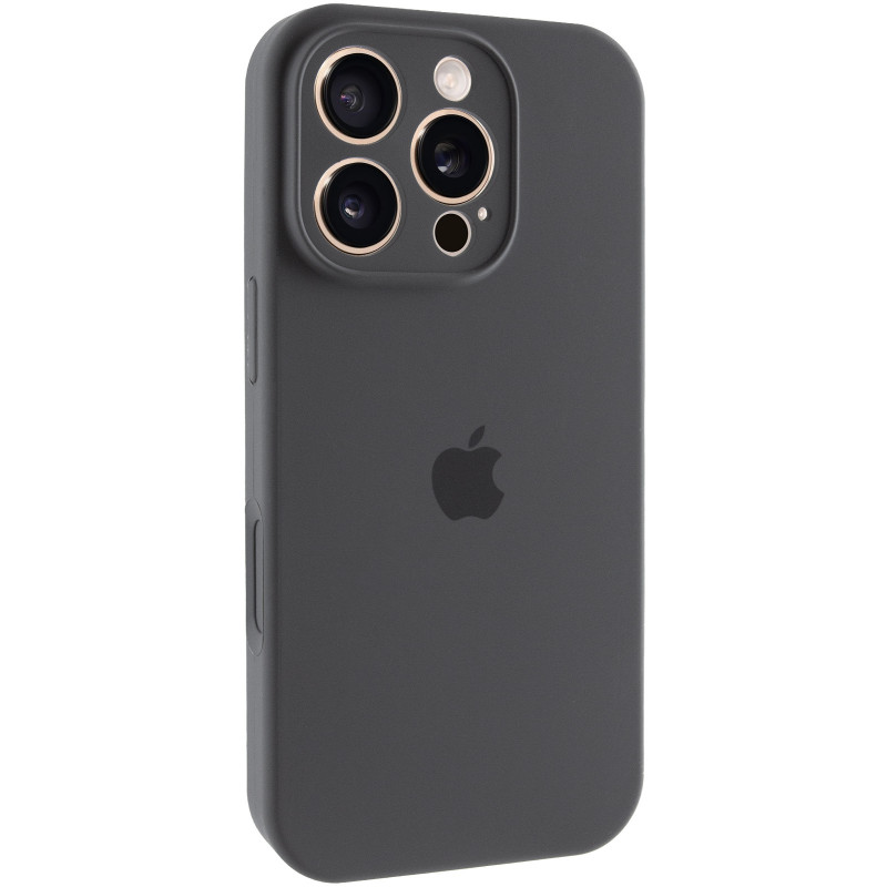 Чехол Silk Full Camera Protective (AA) для Apple iPhone 16 Pro Max (6.9") (Серый / Dark Gray)
