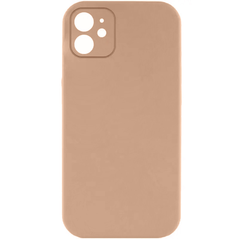 Чехол Silk Full Camera Protective (AA) NO LOGO для Apple iPhone 12 (6.1") (Бежевый / Desert Gold)