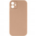 Чехол Silk Full Camera Protective (AA) NO LOGO для Apple iPhone 12 (6.1") (Бежевый / Desert Gold)