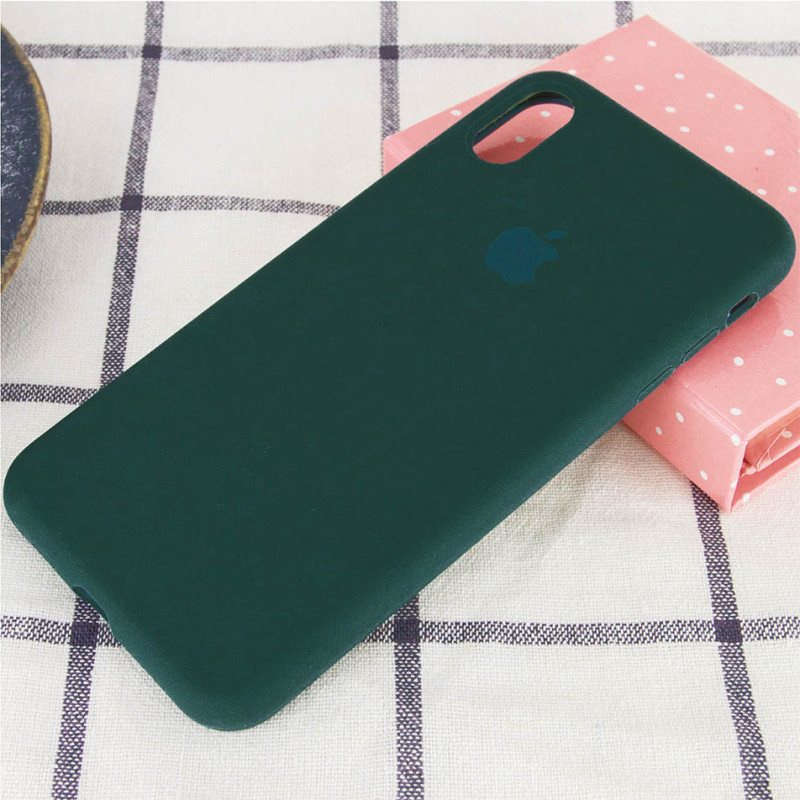 Фото Чехол Silk Full Protective (AA) для Apple iPhone XR (6.1") (Зеленый / Forest green) на vchehle.ua