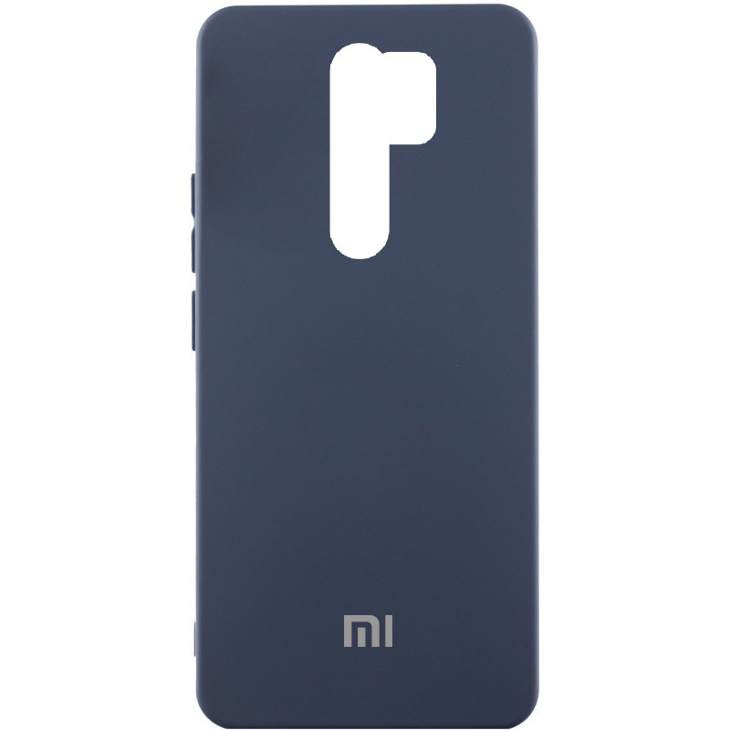 Чехол Silicone Cover Lakshmi (AAA) with Logo для Xiaomi Redmi Note 8 Pro (Темно-синий / Midnight blue)
