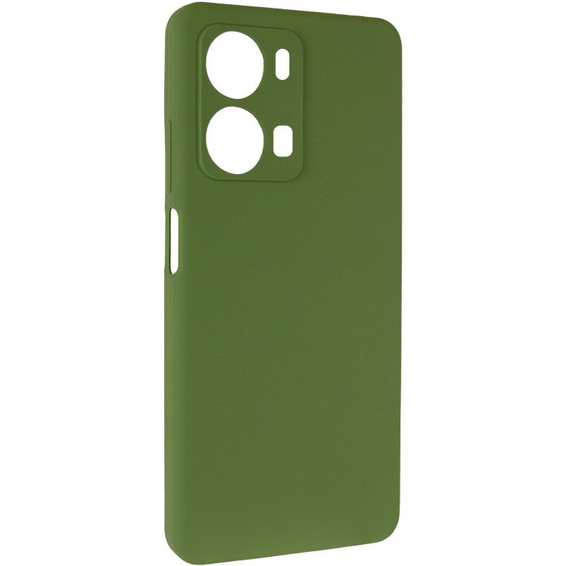 Чохол Silicone Cover Lakshmi Full Camera (AA) на Xiaomi Redmi 13C / Poco C65 (Зелений / Dark green)