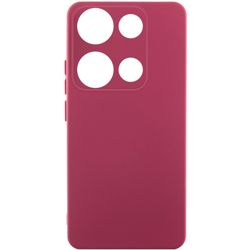 Чехол Silicone Cover Lakshmi Full Camera (AA) для Xiaomi Redmi Note 14S (Бордовый / Marsala)
