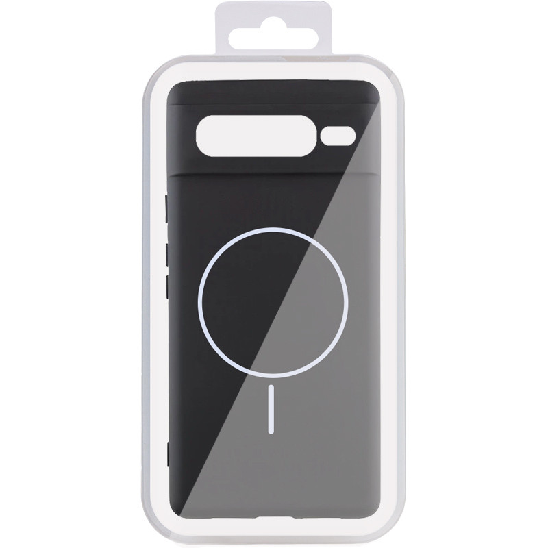 Чохол Silicone Cover Lakshmi Full Camera (AA) with Magnetic Fit на Google Pixel 7 Pro (Чорний / Black) в магазині vchehle.ua