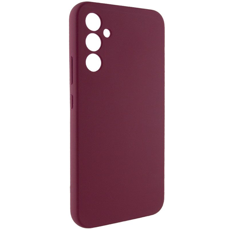 Фото Чохол Silicone Cover Lakshmi Full Camera (AAA) на Samsung Galaxy A34 5G (Бордовий / Plum) на vchehle.ua