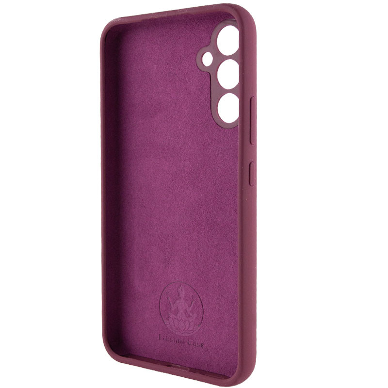 Чохол Silicone Cover Lakshmi Full Camera (AAA) на Samsung Galaxy A34 5G (Бордовий / Plum) в магазині vchehle.ua