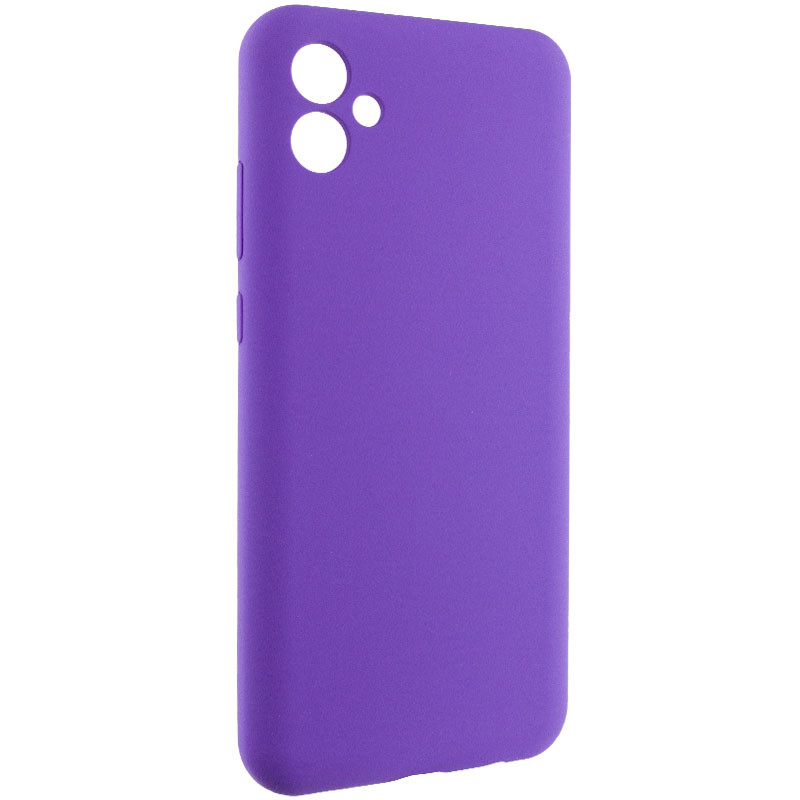 Фото Чехол Silicone Cover Lakshmi Full Camera (AAA) для Samsung Galaxy A07 (Фиолетовый / Amethyst) на vchehle.ua