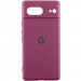 Чехол Silicone Cover Lakshmi Full Camera (AAA) with Logo для Google Pixel 7 (Бордовый / Plum)