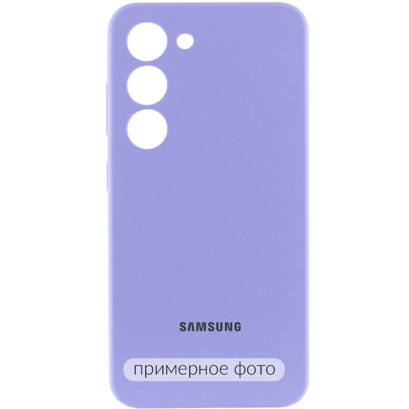 Чехол Silicone Cover Lakshmi Full Camera (AAA) with Logo для Samsung Galaxy S20 FE (Сиреневый / Dasheen)