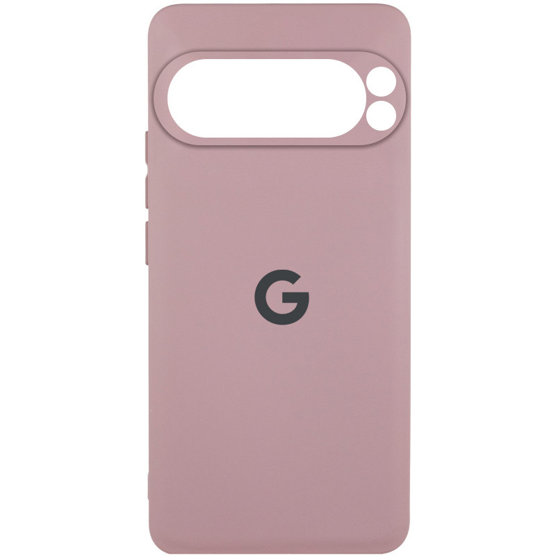Чехол Silicone Cover Lakshmi Full Camera (AAA) with Logo для Google Pixel 9 Pro XL (Розовый / Pink Sand)