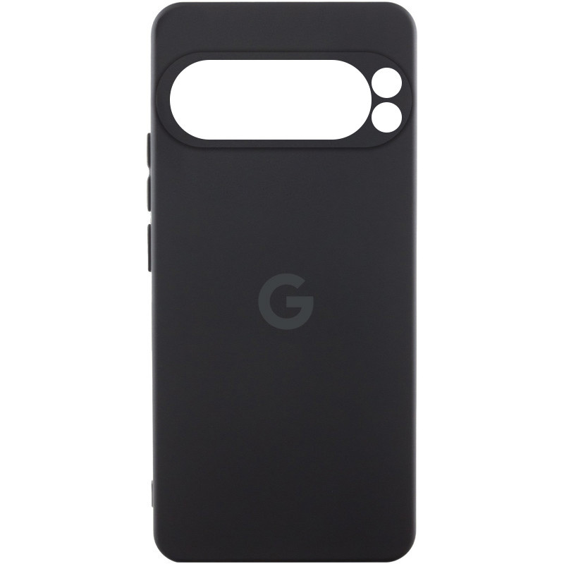 Чехол Silicone Cover Lakshmi Full Camera (AAA) with Logo для Google Pixel 9 Pro XL (Черный / Black)