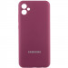 Чехол Silicone Cover Lakshmi Full Camera (AAA) with Logo для Samsung Galaxy A04e (Бордовый / Plum)