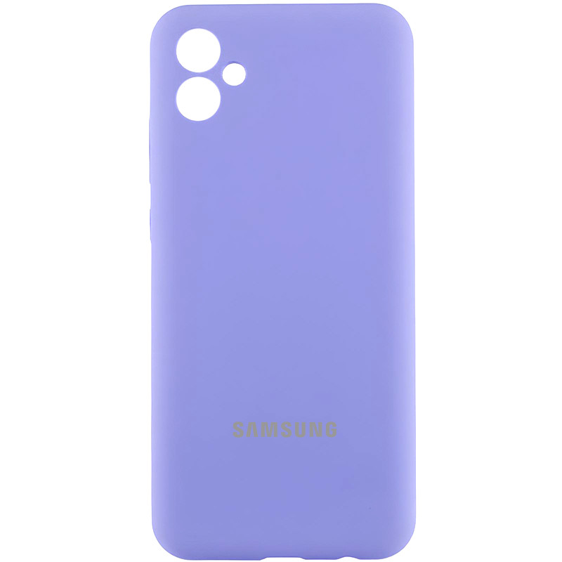 Чехол Silicone Cover Lakshmi Full Camera (AAA) with Logo для Samsung Galaxy A04e (Сиреневый / Dasheen)