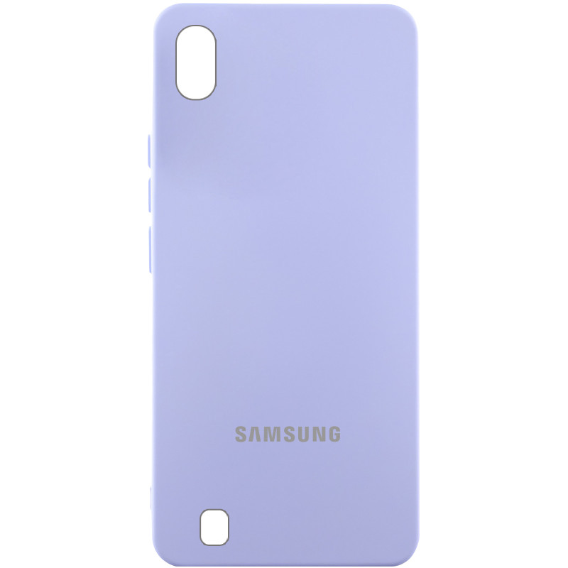 Чохол Silicone Cover Lakshmi (AAA) with Logo на Samsung Galaxy A10 (A105F) (Бузковий / Dasheen)