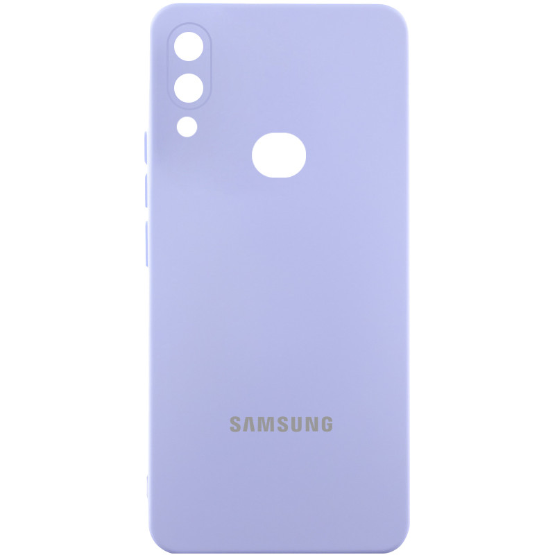 Чохол Silicone Cover Lakshmi Full Camera (AAA) with Logo на Samsung Galaxy A10s (Бузковий / Dasheen)