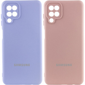 Чохол Silicone Cover Lakshmi Full Camera (AAA) with Logo на Samsung Galaxy A12
