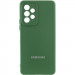 Чохол Silicone Cover Lakshmi Full Camera (AAA) with Logo на Samsung Galaxy A13 4G (Зелений / Cyprus Green)